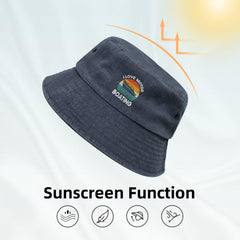 KLIUXBF sun protection bucket hat shields face during outdoor activities