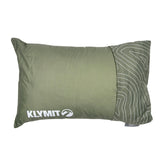 Klymit Drift camping pillow with a waterproof shell for durable outdoor comfort.