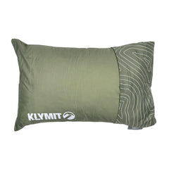 Klymit Drift camping pillow with a waterproof shell for durable outdoor comfort.