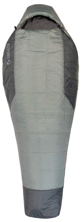 Klymit Wild Aspen sleeping bag with hood for 3-season camping warmth.