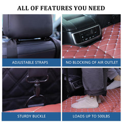 Kmirepa oxford fabric side resists scratches and moisture for durable travel with pets