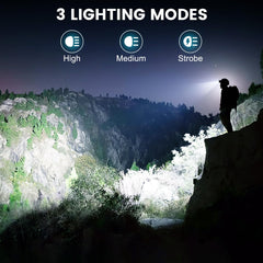 Kmivo headlamp ultra-light headband for extended comfort