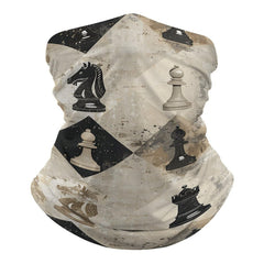KMRHOUTIQ Chess Piece Brown balaclava shields face from sun during outdoor adventures.