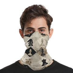 KMRHOUTIQ Chess Piece Brown ski mask suits cold-weather snow sports.