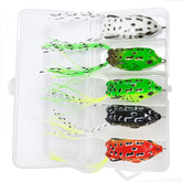 Kmucutie 5 Pcs Topwater Frog Lures Set with Box