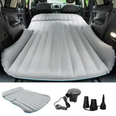 KMZ SUV air mattress fully extended in back seat for family road trips