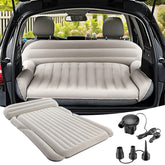 KMZ SUV air mattress top view shows roomy sleeping surface for travel comfort.