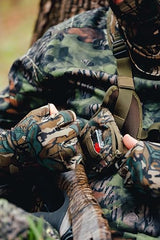 Close-up of reeds on Knight & Hale HD Hen Series W-Cut mouth call