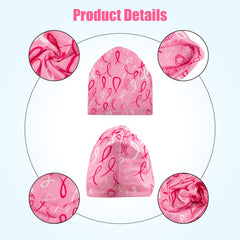 Close-up of knitted Heart Beanie fabric