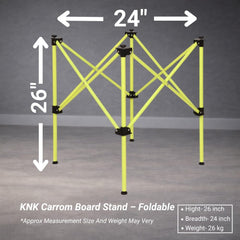 KNK carrom stand with hydraulic height adjustment for precise play