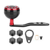 Knob Power Handle Grip in black and red – full product view