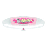 Knog Bilby Run headlamp pink front view showing bright hands-free night illumination