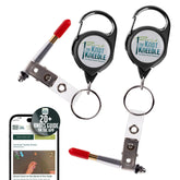 Knot Kneedle compact design in hand enables quick knots on the water.