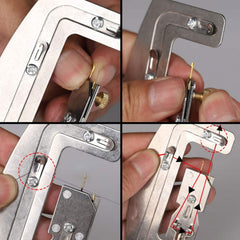 Kobeleen knotting tool keeps coils tight for reliable binding on the water.