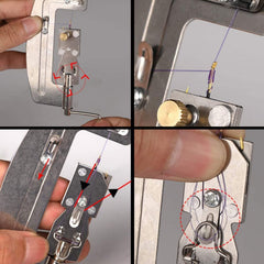 Kobeleen stainless steel knotter secures multiple hook types with steady pressure.