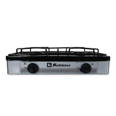 Koblenz PSK-200S porcelain stove cover protecting burners during outdoor use.