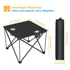 KOCASO camping table on the go, lightweight and portable.