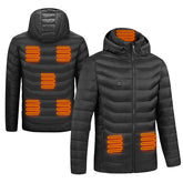 KOCASO heated jacket with eight zones delivering targeted core warmth