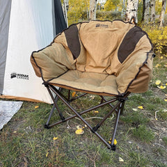 KODIAK CANVAS Lazy Bear Chair folded compact for transport