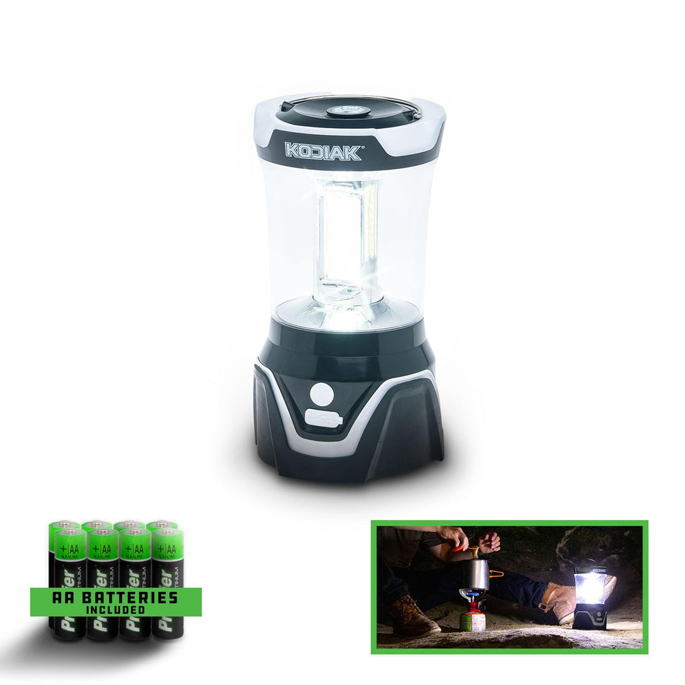 KODIAK LitezAll Krysis 3000 Lumen Lantern provides bright portable lighting for camping.