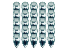 KOKOPROS Kokanee Salmon Jet Dodger Blank, front view, highly reflective finish boosts attraction.
