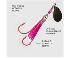 KOKOPROS pink cotton top 4.5 cm micro hoochie for freshwater and saltwater durability
