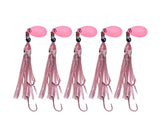KOKOPROS Luminous Octopus Hoochies pink 6 cm high visibility for kokanee and trout fishing
