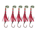 KOKOPROS hot pink luminous octopus hoochies glow for low-light kokanee and trout fishing