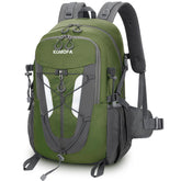 Komofa hiking backpack 30L front view with roomy main compartment for day hikes