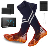 KOMPMP heated socks battery pack powers long-wear warmth outdoors.