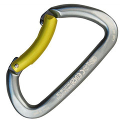KONG Guide Bent Gate carabiner with curved lever eases rope insertion and reduces wear
