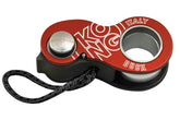 Kong Italy Duck ultra-compact rope clamp in red and black for rapid self-rescue and rope handling.