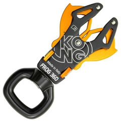 Kong Italy Frog 360 gates close-up showing quick directional connection for textiles.