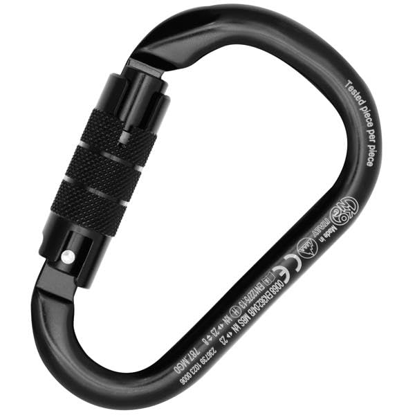 Kong Italy Napik twist-lock sleeve carabiner for secure belaying and snag-free rope handling
