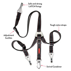 KONG réglable pour s'adapter à différentes tailles de chien.