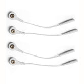 KONMED TENS lead wire adapter close-up showing 2.0mm pin compatibility.