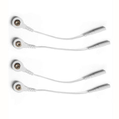 KONMED TENS lead wire adapter close-up showing 2.0mm pin compatibility.