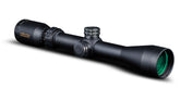 Konus KONUSpro 275 muzzle loading scope front view emphasizes waterproof durability for rugged field use.