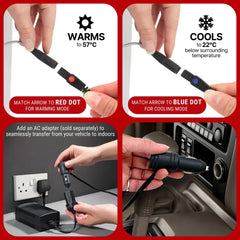 Koolatron 12V cooler shelf divider enables flexible layout for drinks or meals