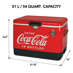 Interior capacity of 51L for beverages and snacks