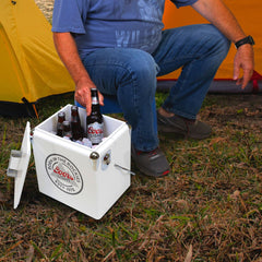 Koolatron Coors Light ice chest with built-in bottle opener for easy access