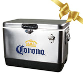 Koolatron Corona Ice Chest with 85-can capacity keeps drinks cool for outdoor trips.