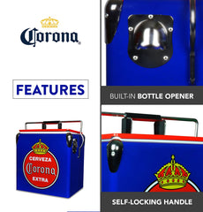 Koolatron Corona Retro Ice Chest capacity 18 cans for gatherings