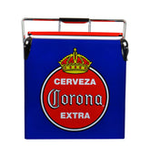 Koolatron Corona Retro Ice Chest with external bottle opener for quick drinks