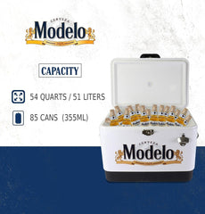Koolatron Modelo Ice Chest durable steel shell for rugged outdoor use.