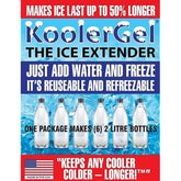 KoolerGel The Ice Extender bottle prep keeps drinks colder longer