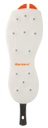 Korkers OmniTrax V3.0 studded felt sole side view improves wet-surface traction