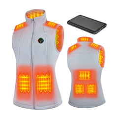 KOVNLO heated vest women front view for lightweight warmth and easy layering.