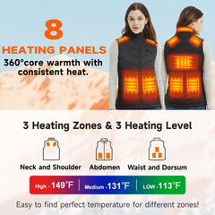 KOVNLO heated vest side profile reveals compact silhouette and windproof comfort