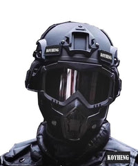 Koyheng MICH helmet with side rail and NVG mount for modular gear.